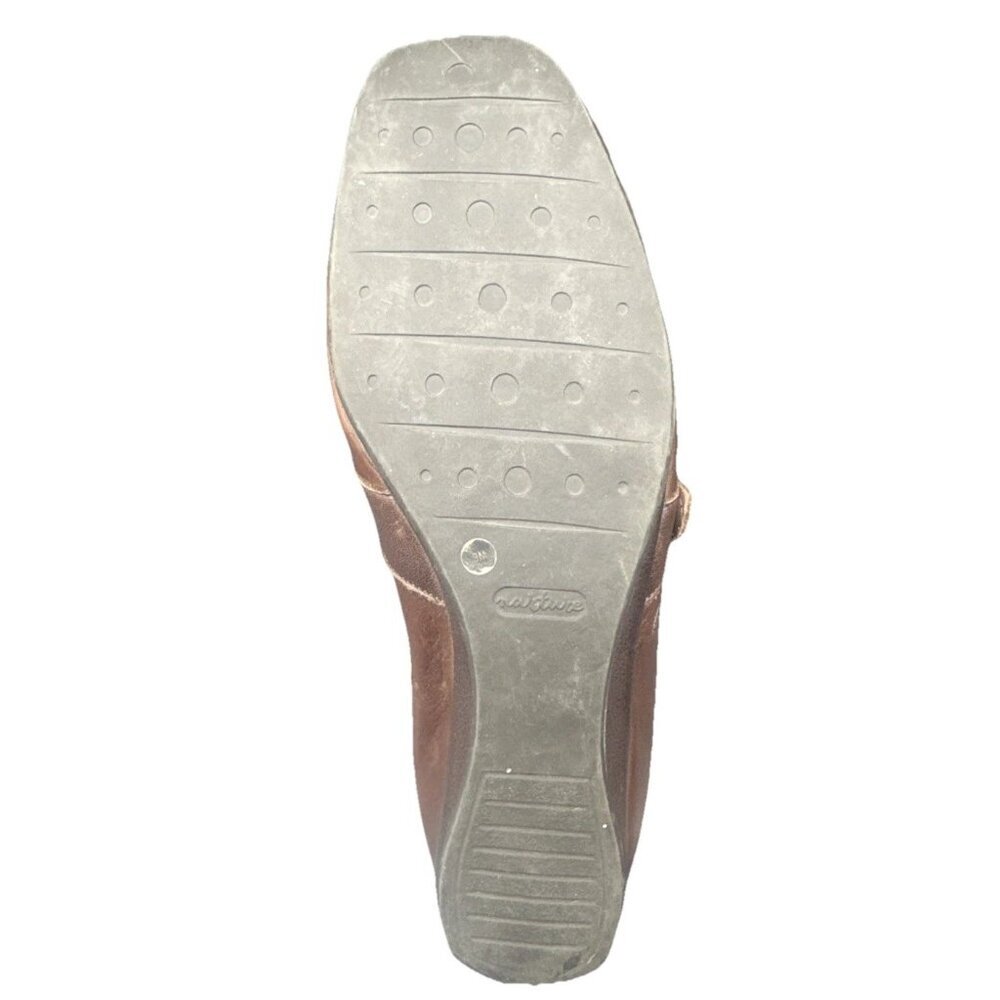 Nurture Womens Brown Mary Jane Style Flat Shoes 9 Preppy Academia Minimalist‎ - Picture 6 of 12